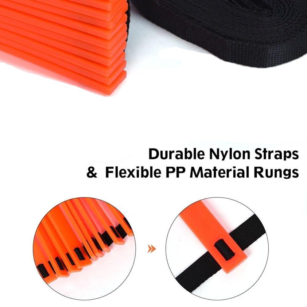 Vertent Football Training Equipment Set, Agility Ladder (6M) and 10 Training Cones