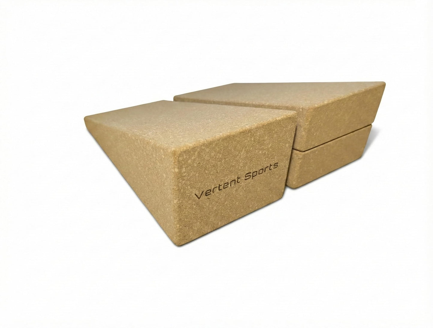 Vertent Cork Squat Wedge Block, 3-Piece Set with Carry Bag
